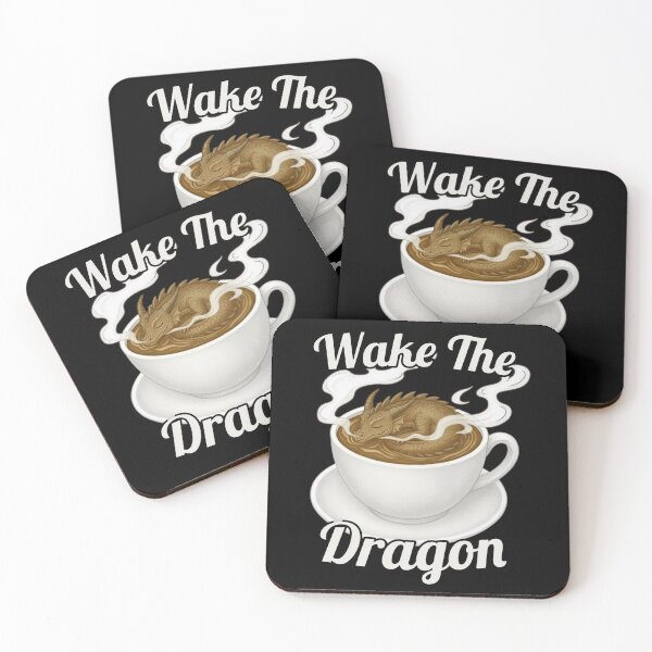 Item preview, Coffee Latte Art Wake the Dragon Fantasy Coffee Design designed and sold by TheTrendsDesk.