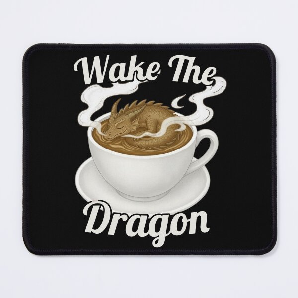 Item preview, Coffee Latte Art Wake the Dragon Fantasy Coffee Design designed and sold by TheTrendsDesk.