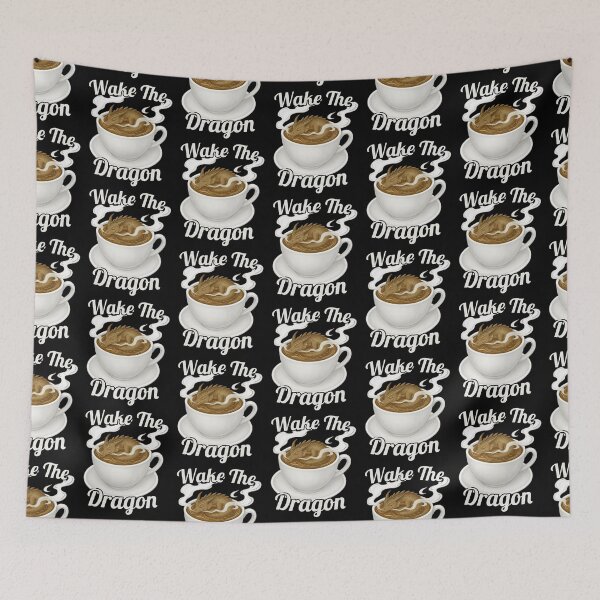 Item preview, Coffee Latte Art Wake the Dragon Fantasy Coffee Design designed and sold by TheTrendsDesk.