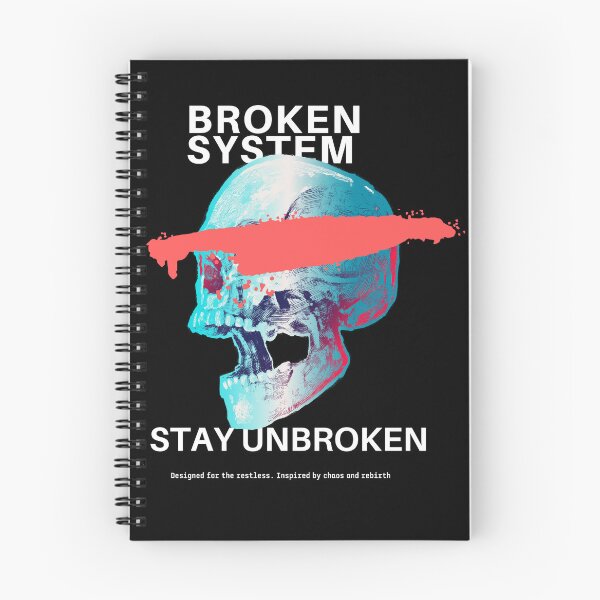 Item preview, Broken System — Stay Unbroken Glitch Skull Design designed and sold by NewDesignForUS.