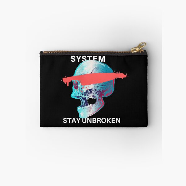 Item preview, Broken System — Stay Unbroken Glitch Skull Design designed and sold by NewDesignForUS.