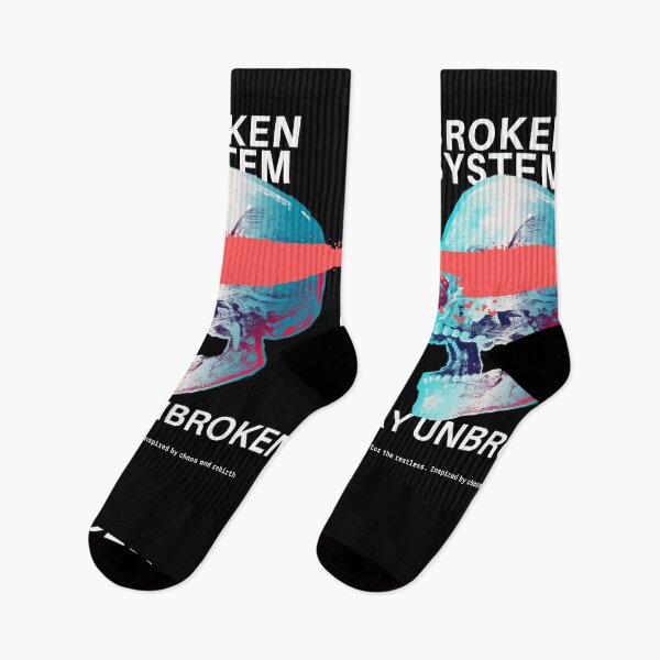 Item preview, Broken System — Stay Unbroken Glitch Skull Design designed and sold by NewDesignForUS.
