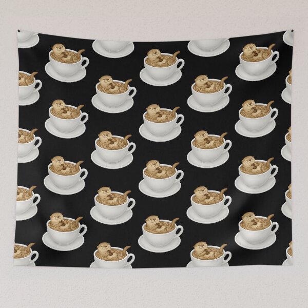 Item preview, Coffee Latte Art Otter Cute Latte Art Design designed and sold by TheTrendsDesk.