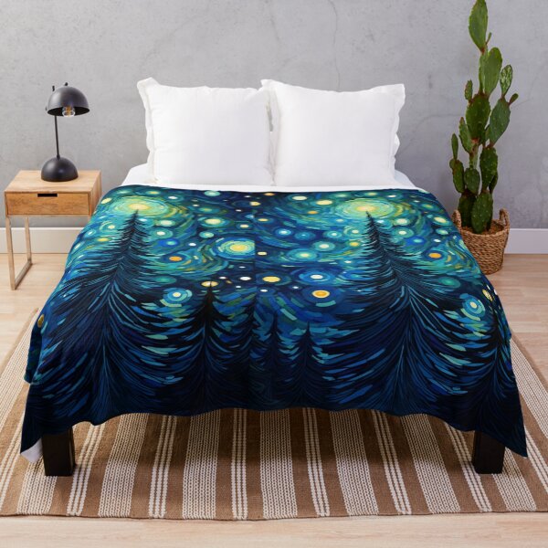 Item preview, Starry Night Christmas Tree – Van Gogh Style Winter Magic designed and sold by Ewa Miller.