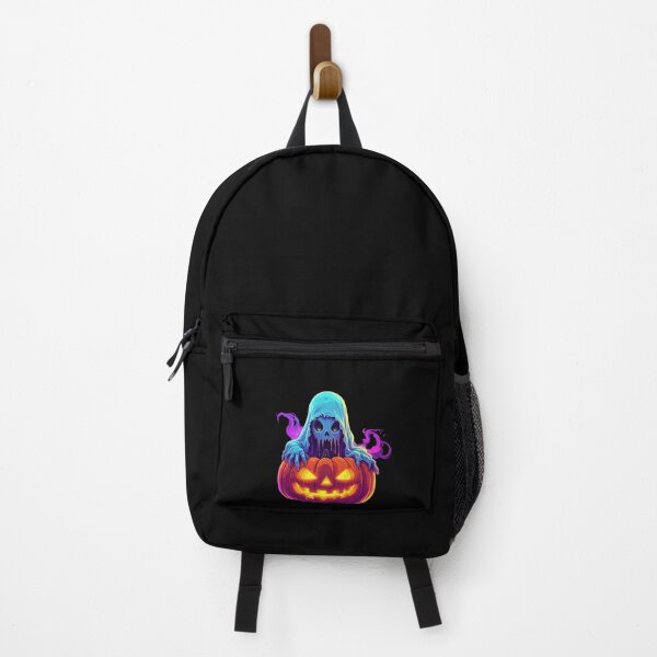 Item preview, Ghostly Pumpkin Glow – Neon Haunted Spirit Art designed and sold by AOG-DESIGNS.