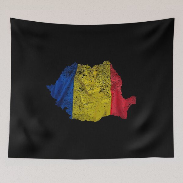 Item preview, Map of Romania with National Flag Colors designed and sold by voceanationala.