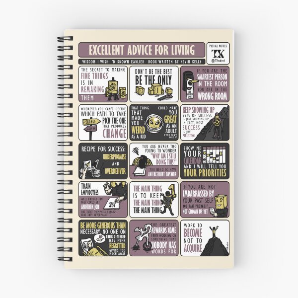 Item preview, Visual Summary Excellent Advice for Living (Kevin Kelly) designed and sold by TKsuited.