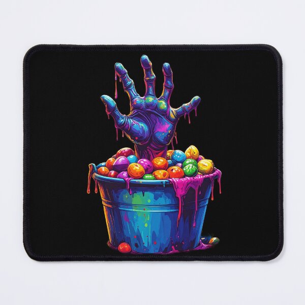 Item preview, Neon Zombie Hand – Candy Bucket Horror Art designed and sold by AOG-DESIGNS.