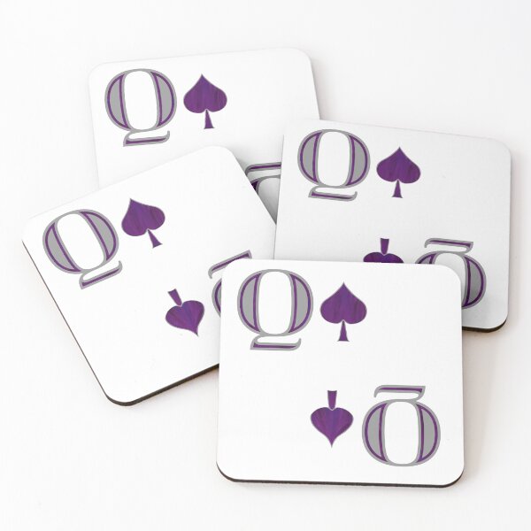 Item preview, Plum and Gray Simple Queen of Spades  designed and sold by JaygiesDesign.
