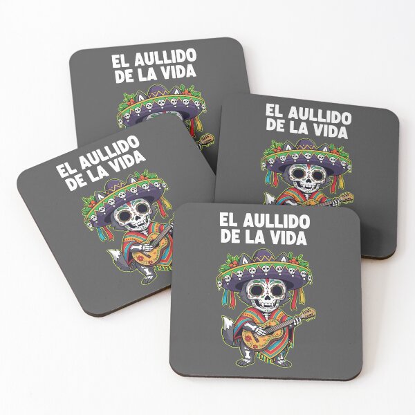 Item preview, El Aullido De La Vida Wolf Sugar Skull Guitarrista designed and sold by RGShirtWorks.