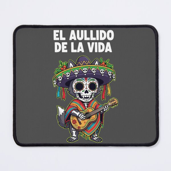 Item preview, El Aullido De La Vida Wolf Sugar Skull Guitarist designed and sold by RGShirtWorks.
