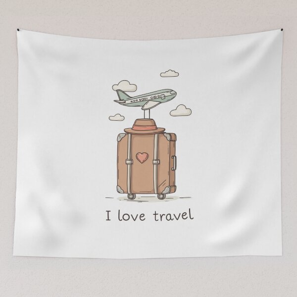 Item preview, I Love Travel designed and sold by Sketch-Shack.