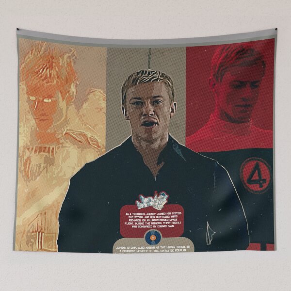 Item preview, Johnny Storm Human Torch Retro Poster designed and sold by Shopunte.