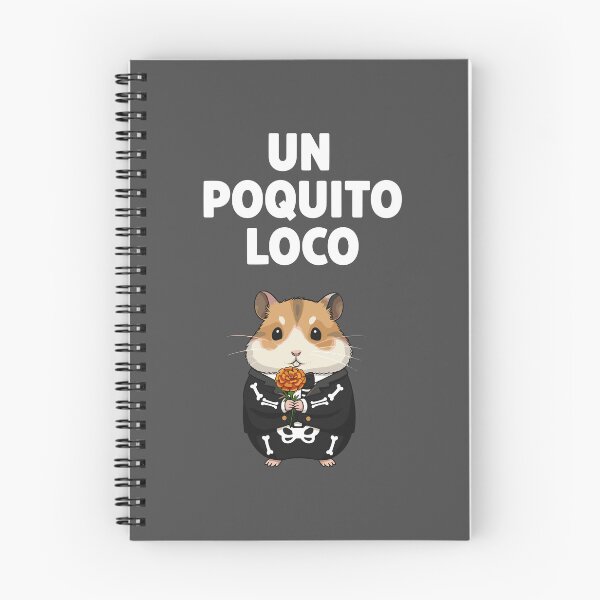 Item preview, "Un Poquito Loco" Hamster Calavera with Marigold designed and sold by ML-Media.