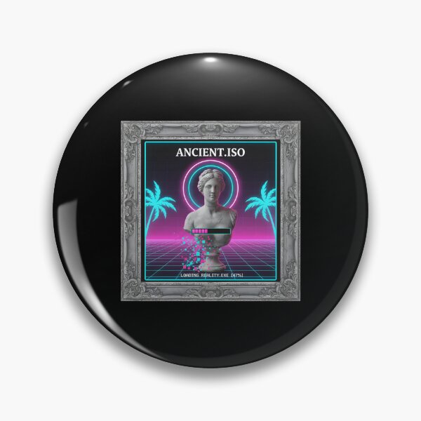 Item preview, ANCIENT.ISO: Loading Reality Vaporwave Bust Glitch Art designed and sold by DailyVibesMerch.