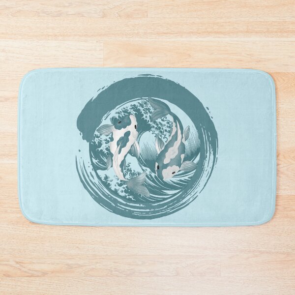 Item preview, Ying Yang Koi Fish in Great Wave Art designed and sold by IREMORHAN.