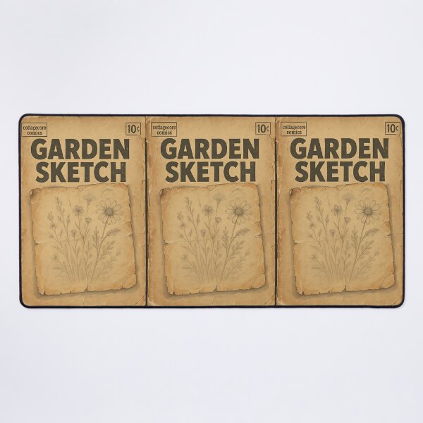Item preview, Cottagecore Ephemera: Garden Sketch designed and sold by bapupa.