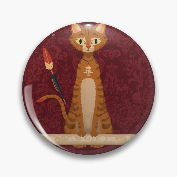 Item preview, Brown Cat Writing Scroll Medieval Art designed and sold by PictorialWhimsy.