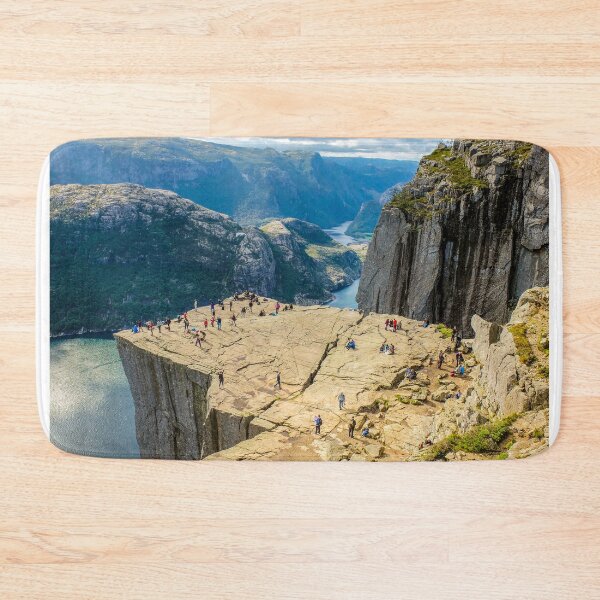 Item preview, Preikestolen Pulpit Rock Norway Breathtaking Mountain Scenery Lysefjorden designed and sold by eclecTEEq.