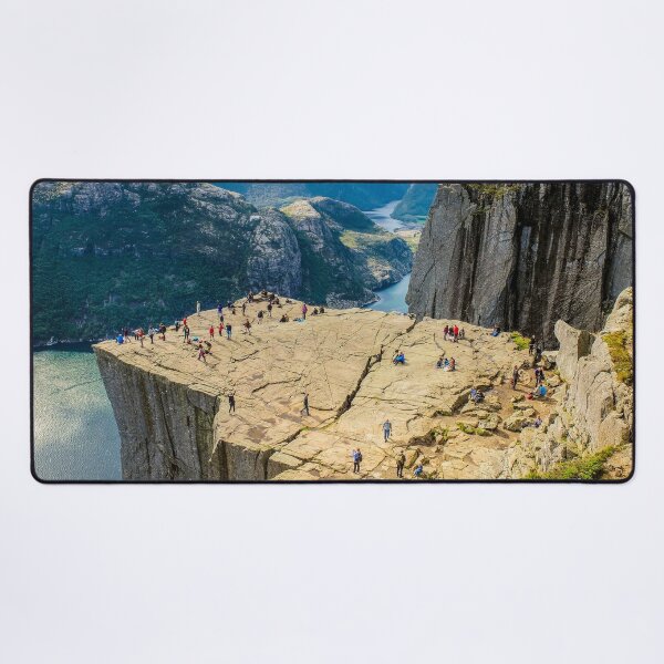 Item preview, Preikestolen Pulpit Rock Norway Breathtaking Mountain Scenery Lysefjorden designed and sold by eclecTEEq.