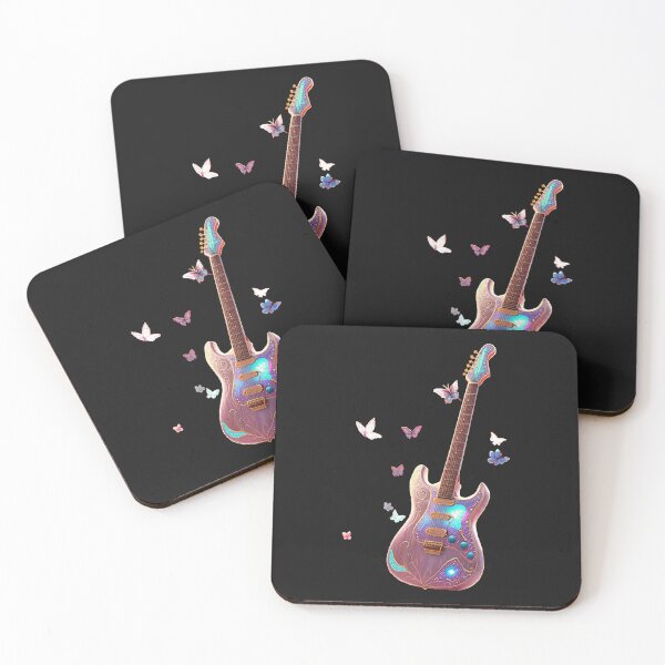 Item preview, Enchanted Butterflies Guitar designed and sold by Turmeywere.
