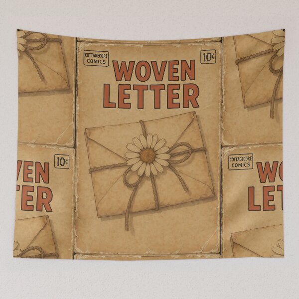 Item preview, Cottagecore Ephemera: Woven Letter designed and sold by bapupa.
