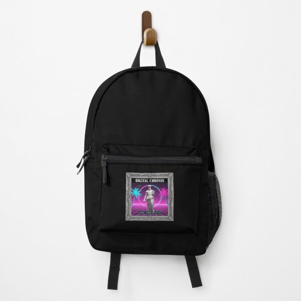 Item preview, Digital Chronos: Decode Reality Vaporwave Statue with Pyramids designed and sold by DailyVibesMerch.