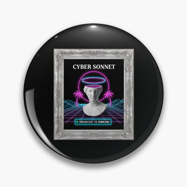 Item preview, CYBER SONNET: Dream.Exe Running Vaporwave Bust Aesthetic designed and sold by DailyVibesMerch.