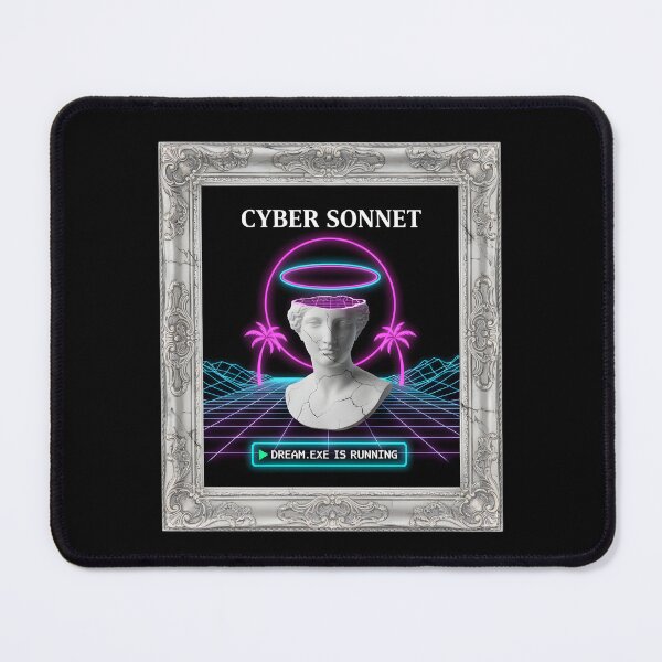 Item preview, CYBER SONNET: Dream.Exe Running Vaporwave Bust Aesthetic designed and sold by DailyVibesMerch.
