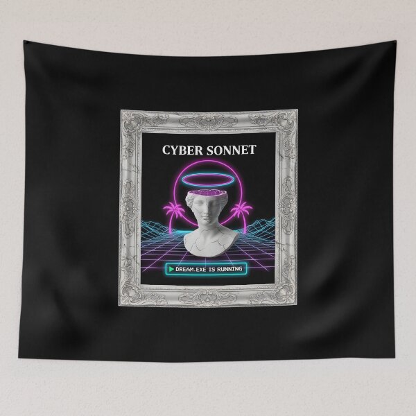 Item preview, CYBER SONNET: Dream.Exe Running Vaporwave Bust Aesthetic designed and sold by DailyVibesMerch.