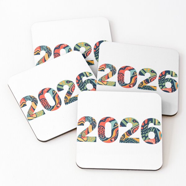 Item preview, Vibrant Abstract 2026 Design | Colorful Retro Year Graphic designed and sold by ArtCustomDesign.