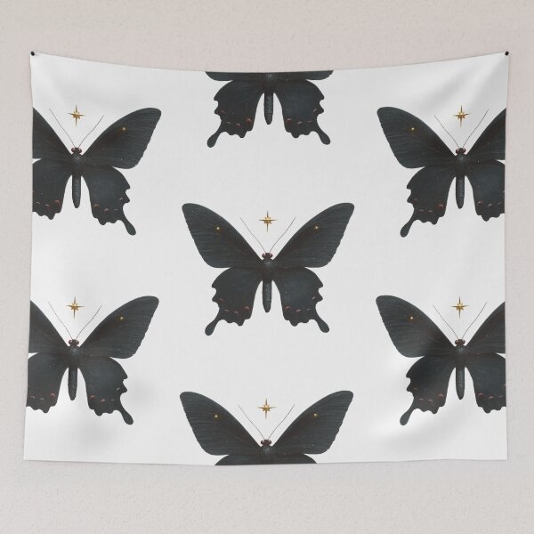 Item preview, Black butterfly with gold accents designed and sold by MendaciousMina.