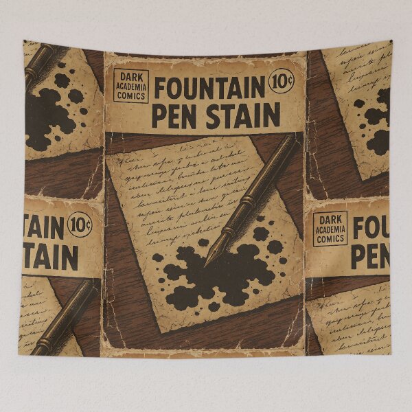 Item preview, Dark Academia Ephemera: Fountain Pen Stain designed and sold by bapupa.