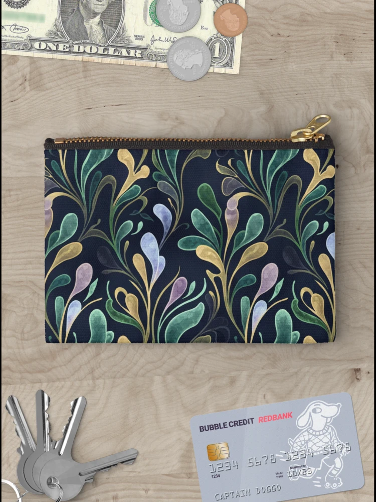 Thumbnail 3 of 4, Zipper Pouch, Biomorphic Flora designed and sold by ColorVR.