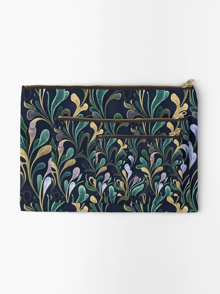 Thumbnail 2 of 4, Zipper Pouch, Biomorphic Flora designed and sold by ColorVR.