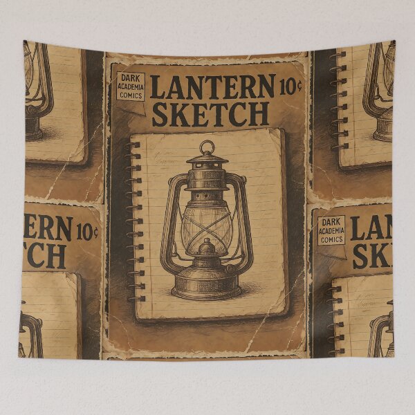 Item preview, Dark Academia Ephemera: Lantern Sketch designed and sold by bapupa.