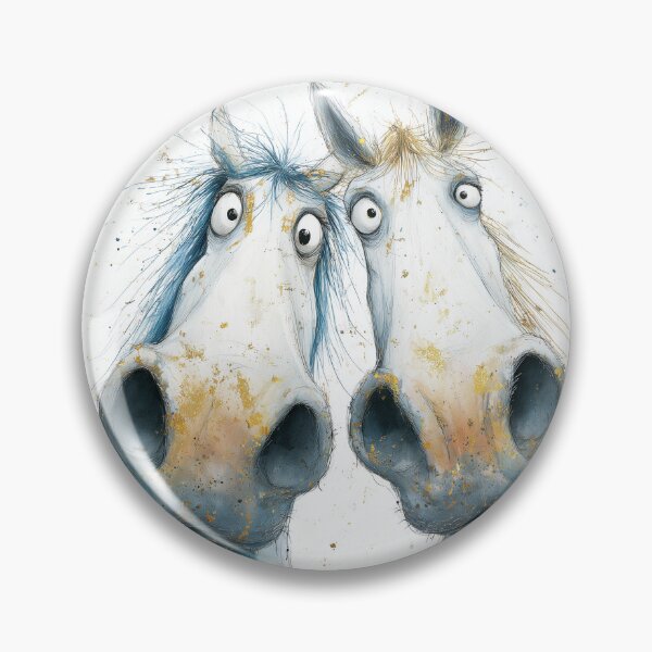 Item preview, Cute Happy Horse ' Twins ' Designs BY SHiRLeY MacARTHuR designed and sold by Shirley MacArthur Art.