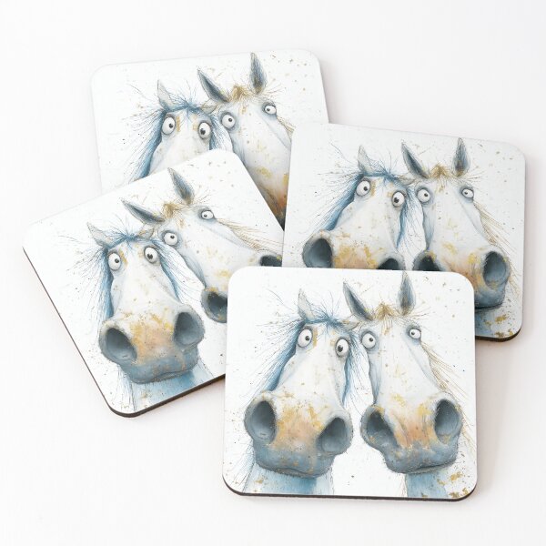 Item preview, Cute Happy Horse ' Twins ' Designs BY SHiRLeY MacARTHuR designed and sold by Shirley MacArthur Art.