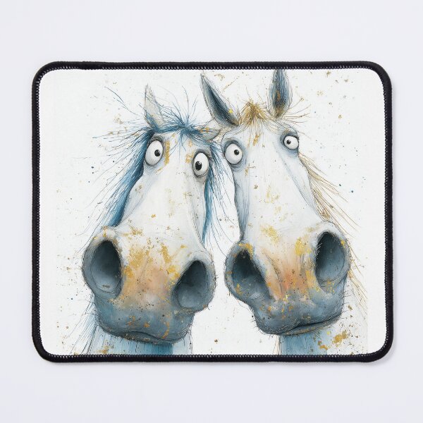 Item preview, Cute Happy Horse ' Twins ' Designs BY SHiRLeY MacARTHuR designed and sold by Shirley MacArthur Art.