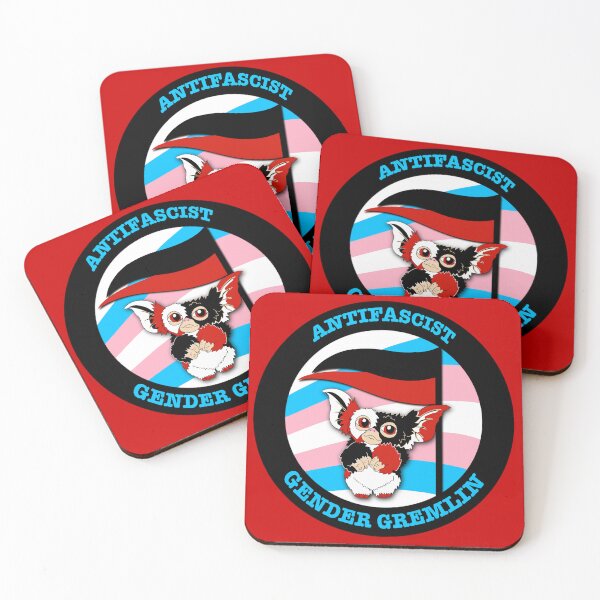 Item preview, Antifa Gender Gremlin (Gizmo design) designed and sold by Delinquent Doll.