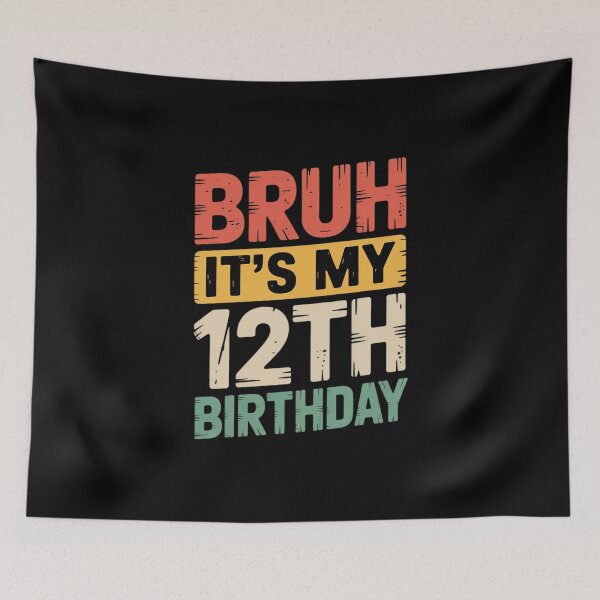 Item preview, Bruh It's My 12th Birthday 12 Year Old Birthday1  designed and sold by lilLilaBatArt.