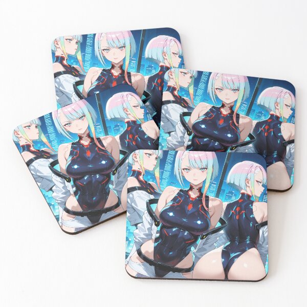 Item preview, Futuristic cyberpunk anime warrior wallpaper, Lucy designed and sold by Planet Utoppia.