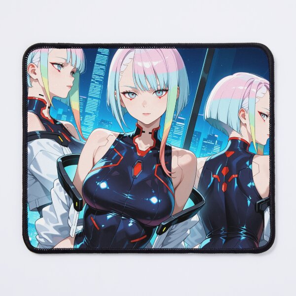 Item preview, Futuristic cyberpunk anime warrior wallpaper, Lucy designed and sold by Planet Utoppia.