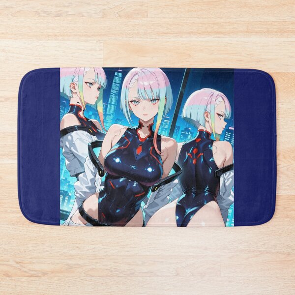 Item preview, Futuristic cyberpunk anime warrior wallpaper, Lucy designed and sold by Planet Utoppia.