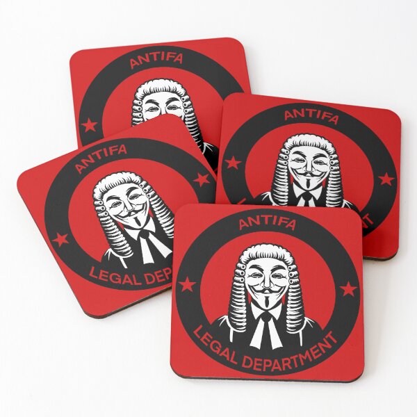 Item preview, Antifa Legal Department logo (Guy Fawkes / V for Vendetta / Anonymous) designed and sold by Delinquent Doll.