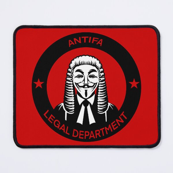 Item preview, Antifa Legal Department logo (Guy Fawkes / V for Vendetta / Anonymous) designed and sold by Delinquent Doll.