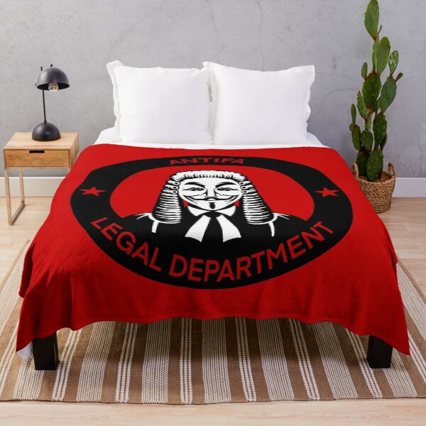 Item preview, Antifa Legal Department logo (Guy Fawkes / V for Vendetta / Anonymous) designed and sold by Delinquent Doll.