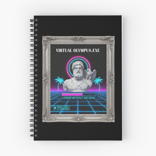Item preview, VIRTUAL OLYMPUS.EXE: Zeus Bust Loading Artefact Vaporwave designed and sold by DailyVibesMerch.