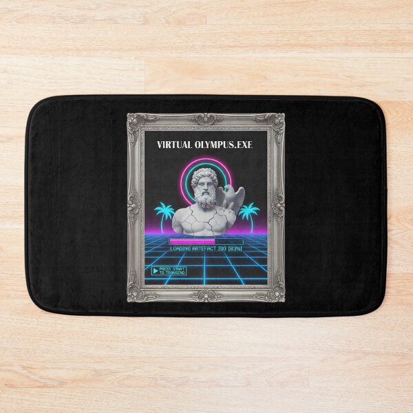 Item preview, VIRTUAL OLYMPUS.EXE: Zeus Bust Loading Artefact Vaporwave designed and sold by DailyVibesMerch.