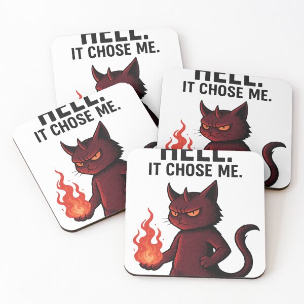Item preview, Demonic Cat with Fiery Aura and Attitude designed and sold by BKPDesigns.